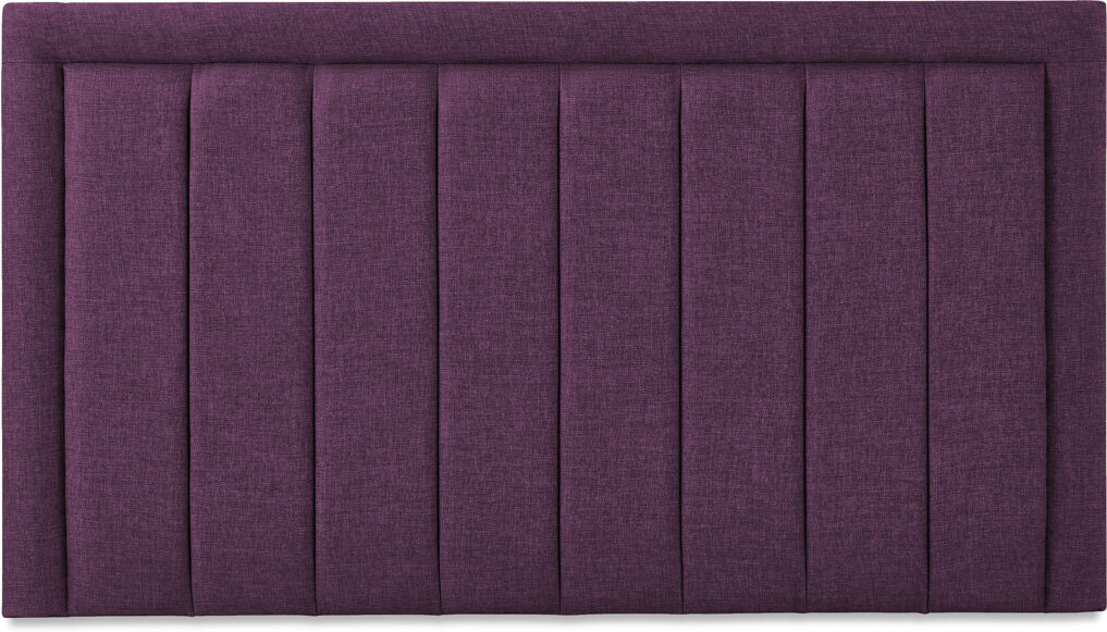 17 Stories Franciene Upholstered Velvet Headboard Purple Polyester Double (4'6)