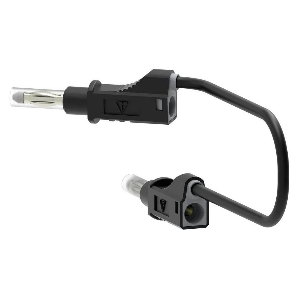 Electro PJP 2211/600V-CD1-50N Messleitung Bananenstecker 50 cm Schwarz 1 St. (2211/600V-CD1-50N)