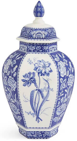 Spode Blue Italian Floral Vase