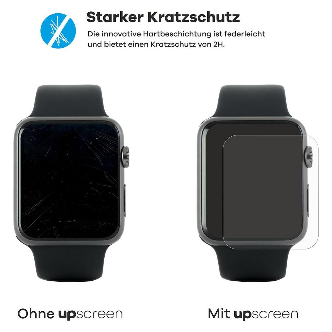 upscreen Schutzfolie für Oppo Watch X3 Displayschutz Displayschutzfolie Folie Klar antibakteriell (2062984)
