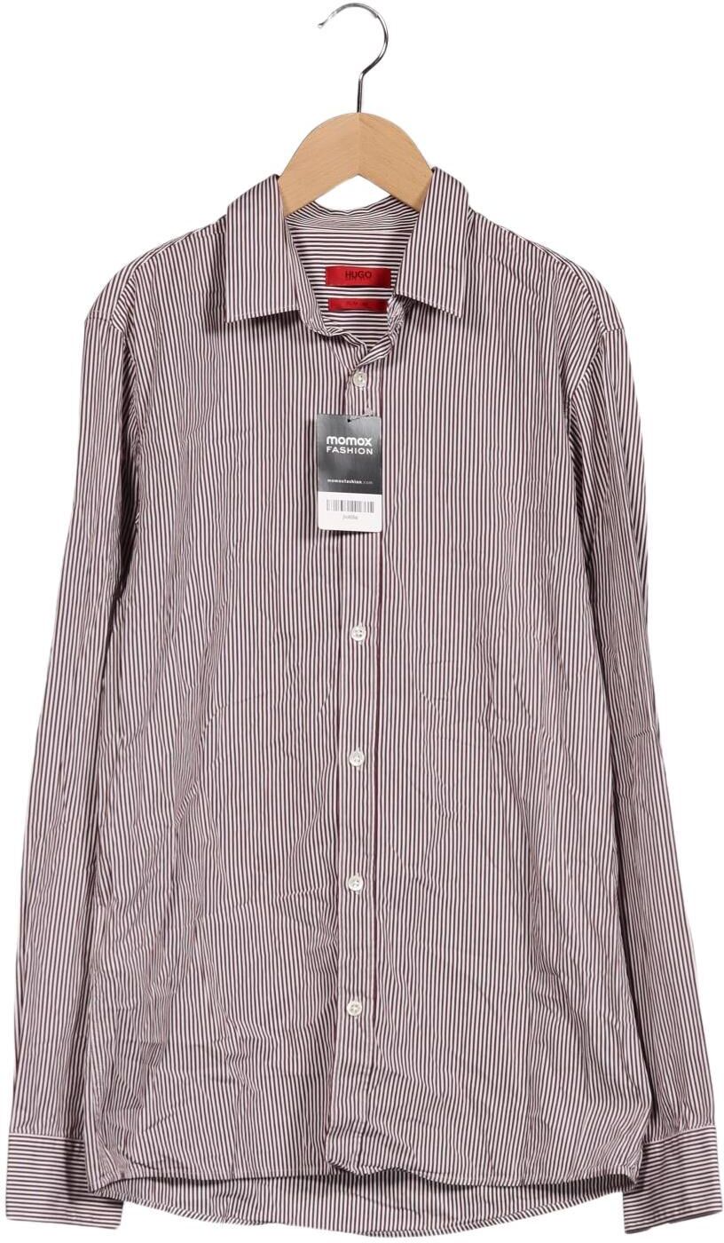 Hugo by Hugo Boss Herren Hemd, Grau, Gr. S, Baumwolle - Second Hand