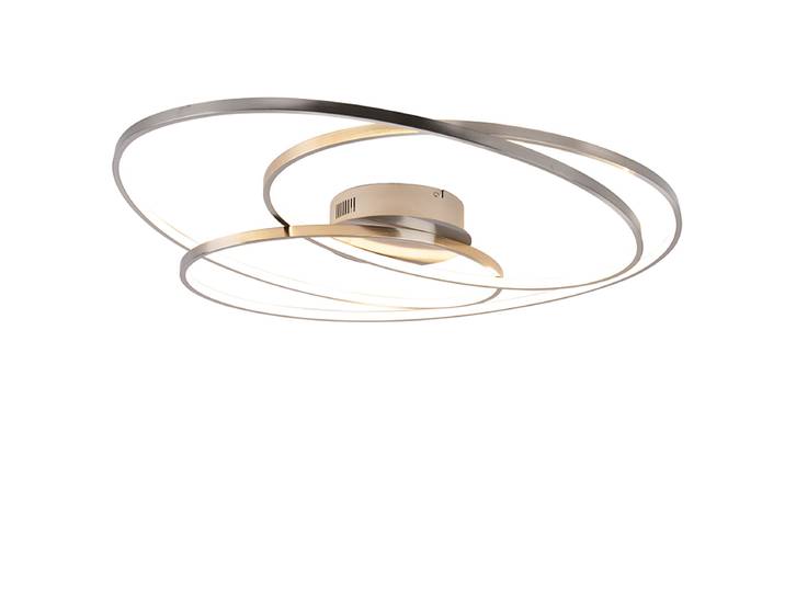Plafonnier moderne à LED intégrées GALE argent Trio 673918007
