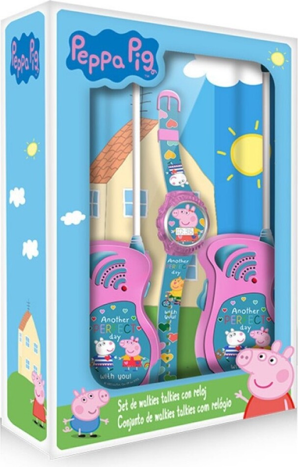 Peppa Pig Walkie-talkie set met digitaal horloge, Kids Licensing PP17047