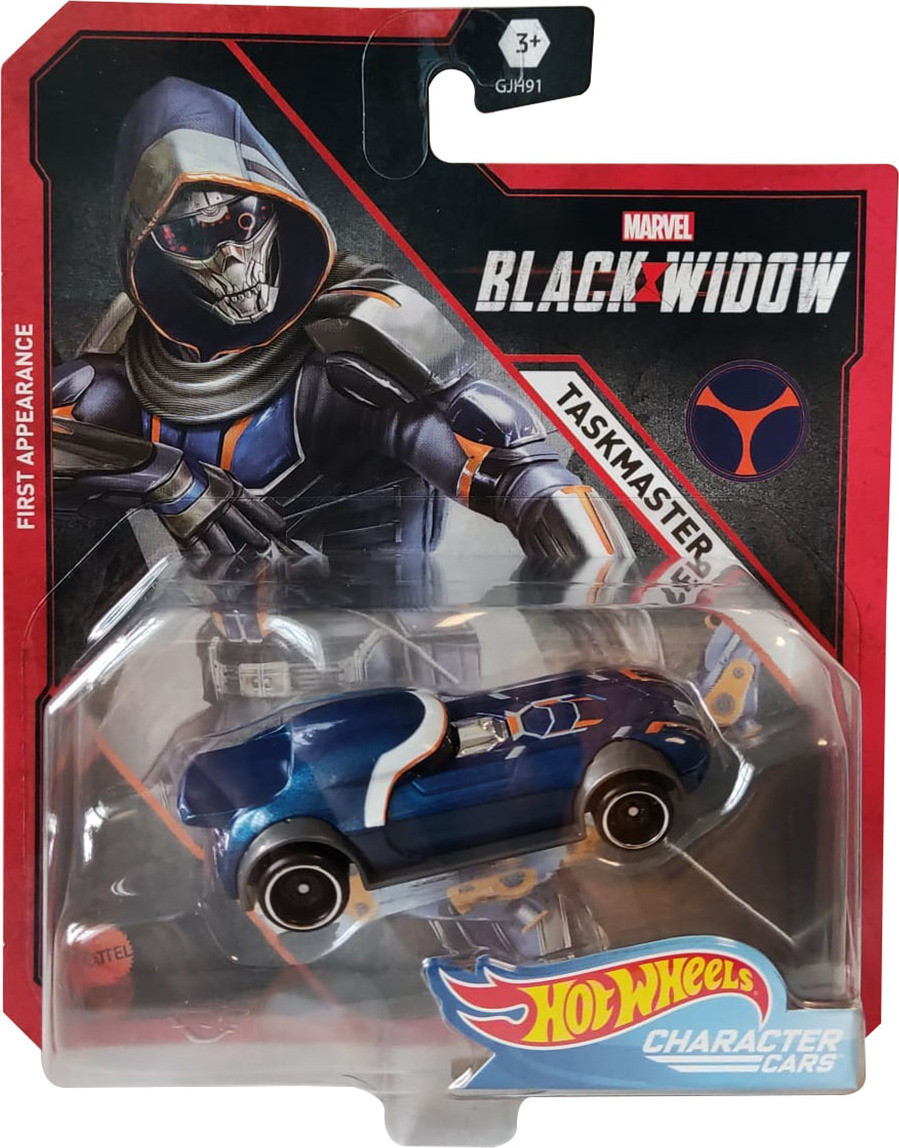 Hot Wheels Character Cars Taskmaster en Black Widow verzamelauto's van Matt Mattel GJH93
