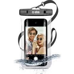 sbs mobile Cover Universal Universal Schwarz Wasserdicht, Sanddicht, Staubdicht, Mit Umhängeschlaufe TEWATERSELFIEK