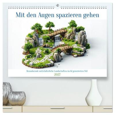 Mit den Augen spazieren gehen (hochwertiger Premium Wandkalender 2027 DIN A2 quer), Kunstdruck in Hochglanz