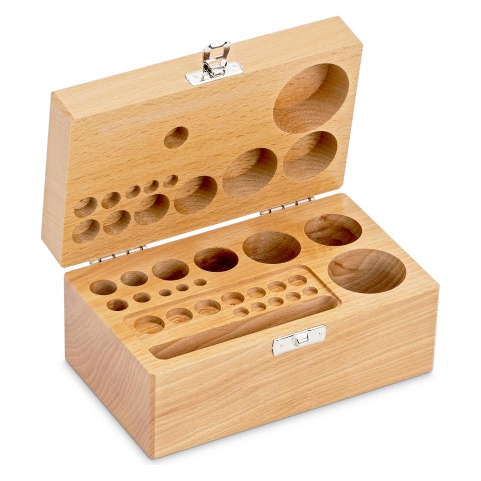 Kern Holz-Gewichtsetui, 1 mg - 500 g Buche für F2 + M1 + M2, Knopf/Kompakt (353-450-200)