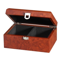 Philos Schachfigurenbox Exklusiv - Wurzelholzdesign - 2 Fächer 242076