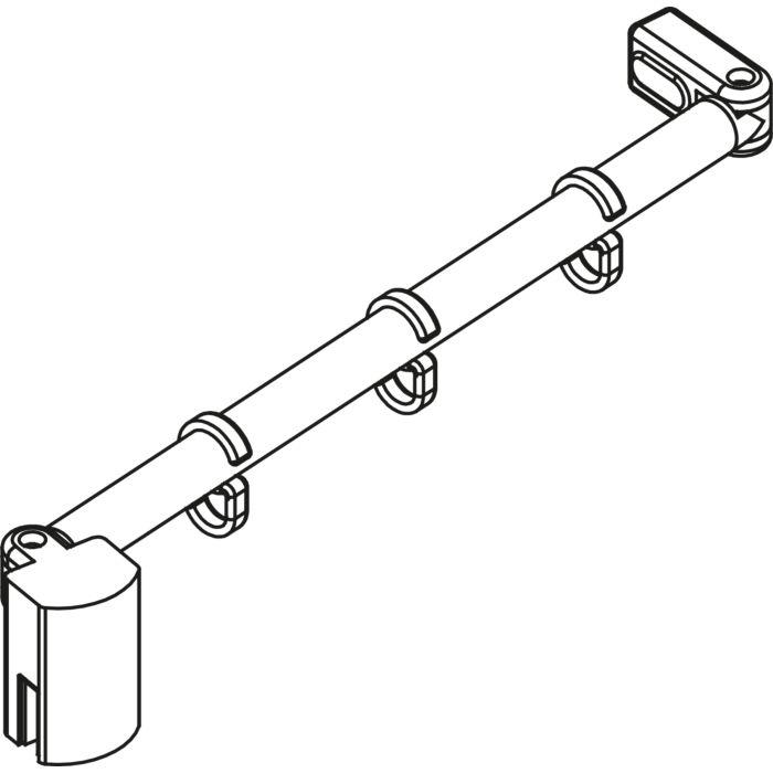 Kermi Diga Stabilisierung ZDSSVSSDI0702K Länge 700mm, für Wand-Seitenwand/Festfeld, weiß