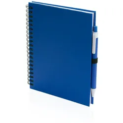 5x Notizblock und Kugelschreiber Blau