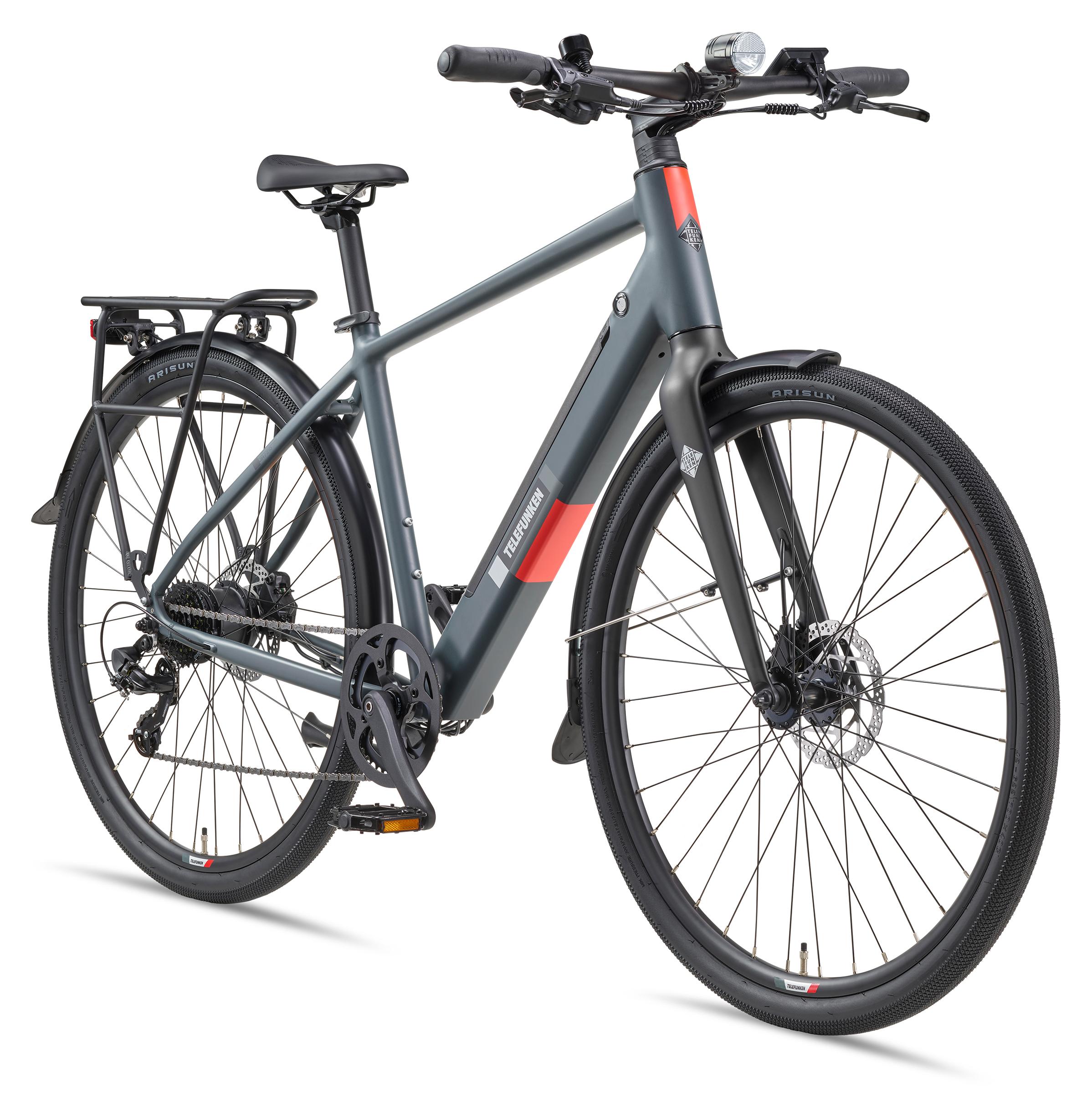 Telefunken Urban E-Bike Herren UH210 28 Zoll Hinterradmotor 7-Gang Kettenschaltung