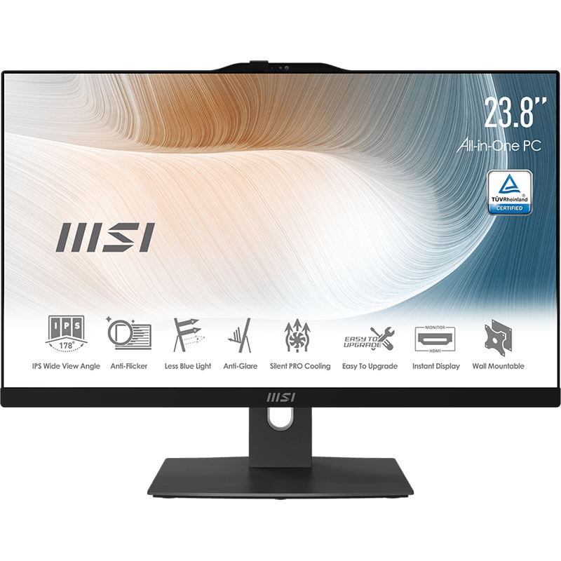 24" (60,96cm) MSI Modern AM242P 1M-1204DE i3-100U black 16GB W11P