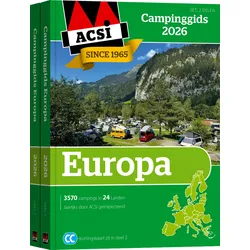 ACSI Campingführer Europa 2026 mit CampingCard Ermäßigungskarte Sprache Niederländisch