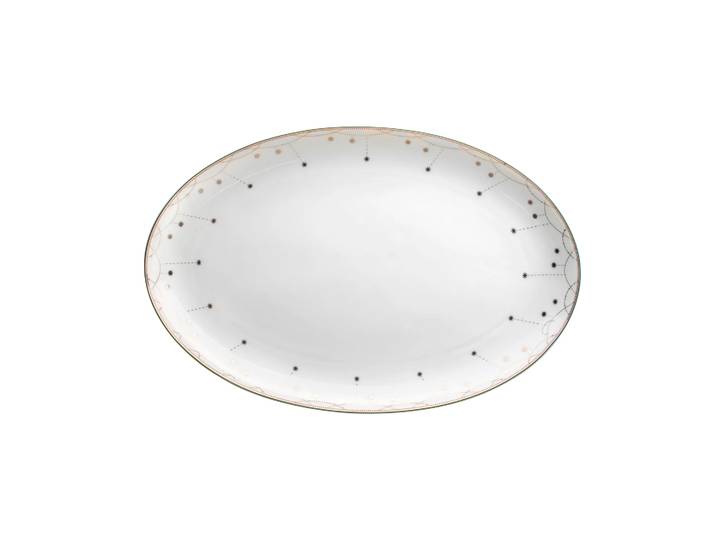 Wik & Walsøe Plat à service Julemorgen oval 45 cm
