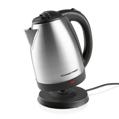GOURMETmaxx Wasserkocher 1,8l 1500W Edelstahl/schwarz