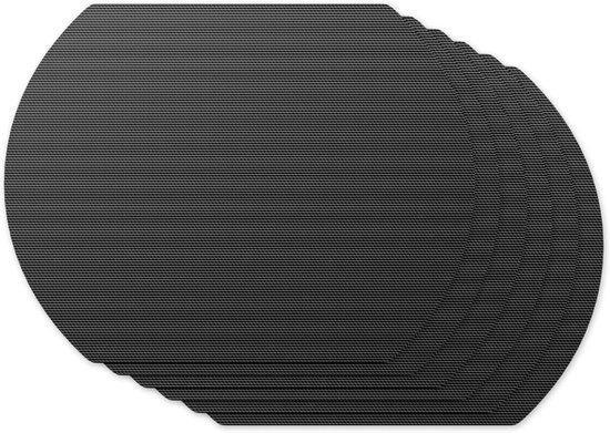 Famanu BBQ-grillmatten, 6 stuks, antiaanbaklaag, 54 x 43 cm, herbruikbaar voor houtskoolgrills van 57 cm
