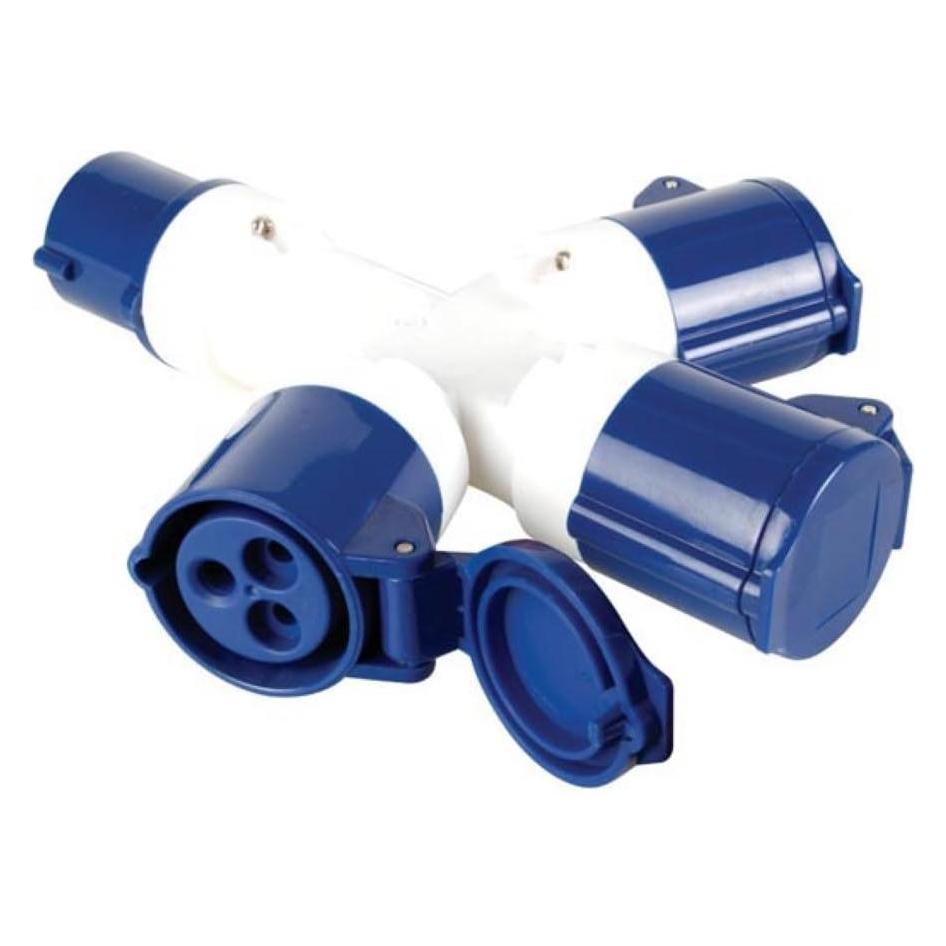 Velleman 3-WEGE CEE-SPLITTER (3x, CEE 7/7) (ECEES1)