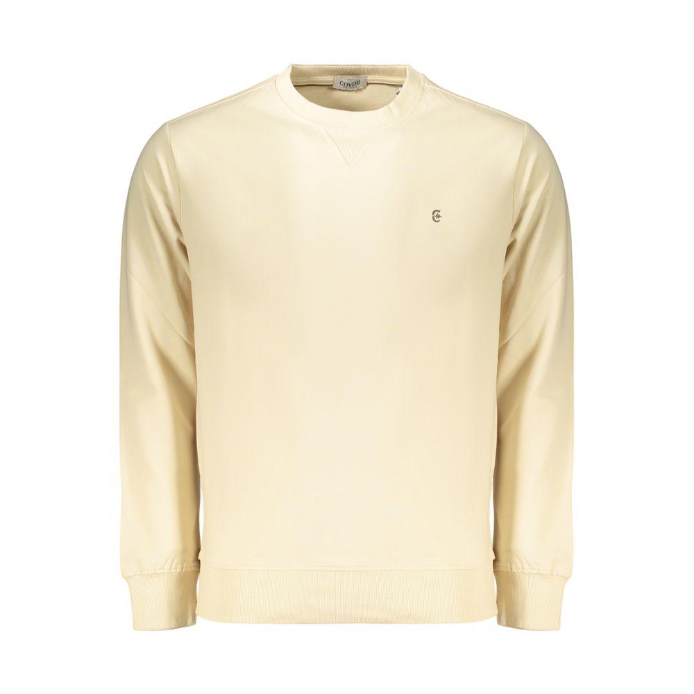 Coveri Bewegende Beiger Katoenen Heren Sweatshirt