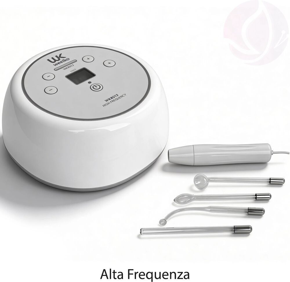 Weelko Apparecchiatura Alta Frequenza Professionale WKB013 per Trattamenti Viso