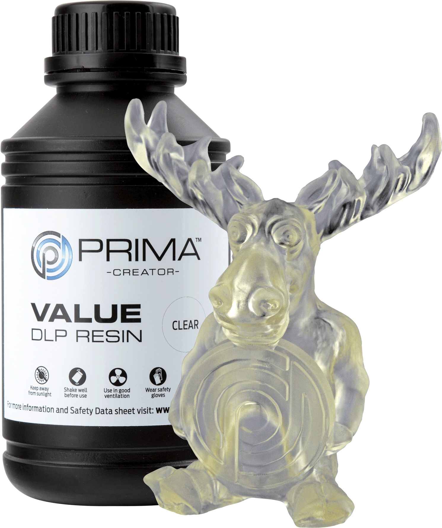 PrimaCreator Value UV / DLP Resin - 500 g - Clear