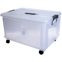 Denox - Clak Box Jumbo 30L Organizer-Box 48,5x33,5x30cm mit Rollen