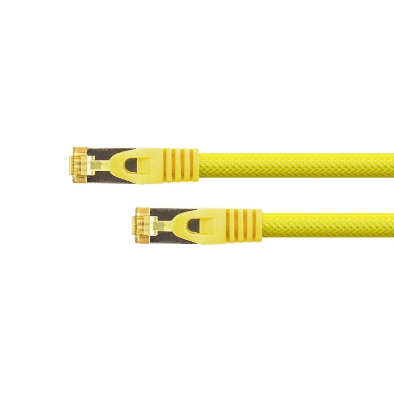 Python® Series Python Patchkabel mit Cat.7 Rohkabel S/FTP PiMF halogenfrei 3m gelb 8070PY-030Y