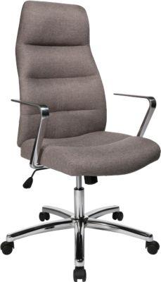 Topstar Chefsessel CHAIRMAN, mit Armlehnen, Stoff, braun