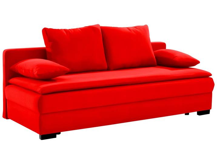 Z2 Schlafsofa SANTO, rot, Samt
