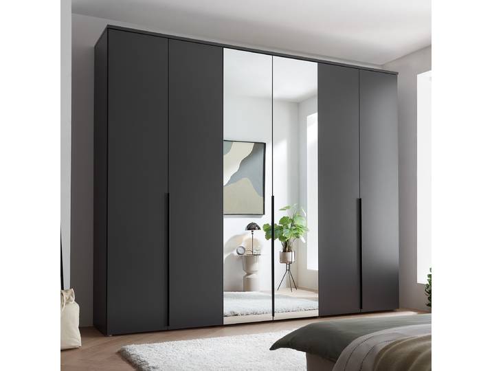 Armoire Kibeni avec accessoires 270 x 225 x 52cm Gris