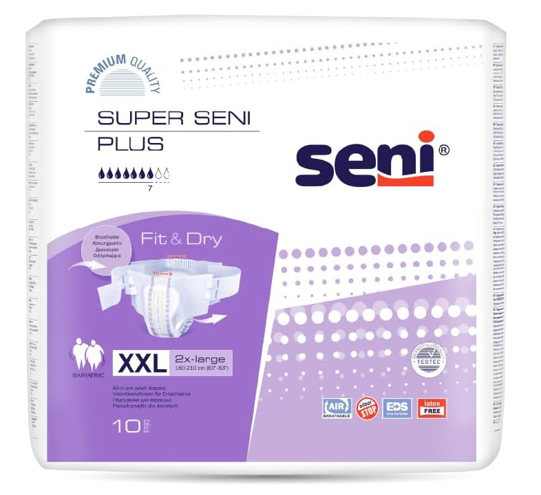 Seni Super Plus XXL - 6 paquets de 10 protections
