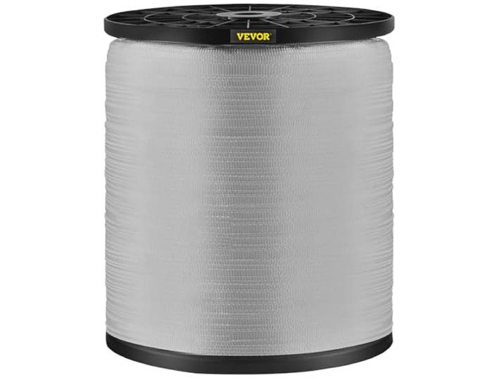 VEVOR Ruban de Traction en Polyester\, 567 kg\, Ruban Plat de 961 m x 12\,7 mm\, pour Travail de Fils et de câbles\, Fonctions Variables\, pour Tirer/Charger/emballer dans Les Conditions météorologiques
