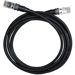 PatchSee Patchkabel ThinPATCH Cat 6A, U/UTP, 0.9 m, Schwarz 10 Stück (U/UTP, CAT6a, 0.90 m), Netzwerkkabel
