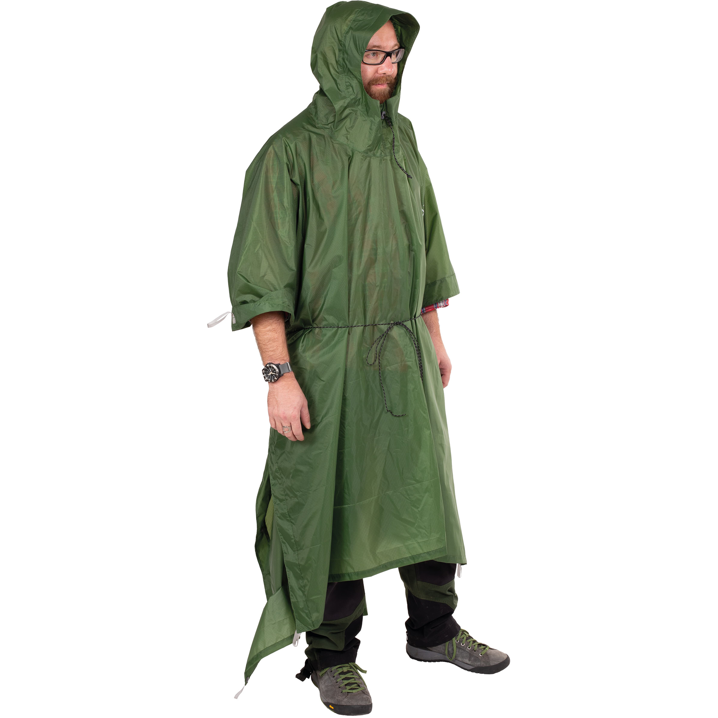 Exped Tarp Poncho Regenjacke gruen Trekking Winddicht Wasserabweisend