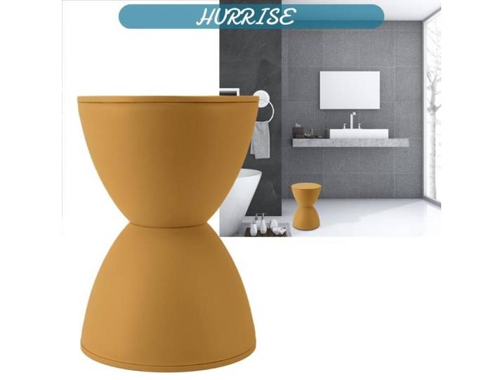 Sonew Tabouret en forme de sablier Tabouret rond en plastique en forme de sablier moderne Simple de meuble tabouret Curcuma
