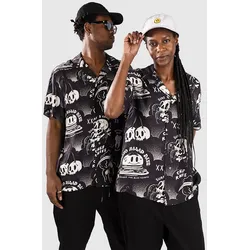 The Dudes Dark Pattern Hawaiian Hemd black Gr. L