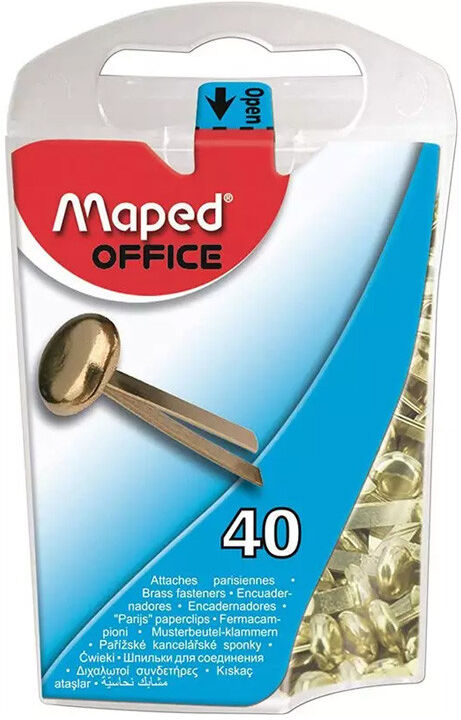 Boite 40 Attache parisienne 17mm tête ronde - Maped
