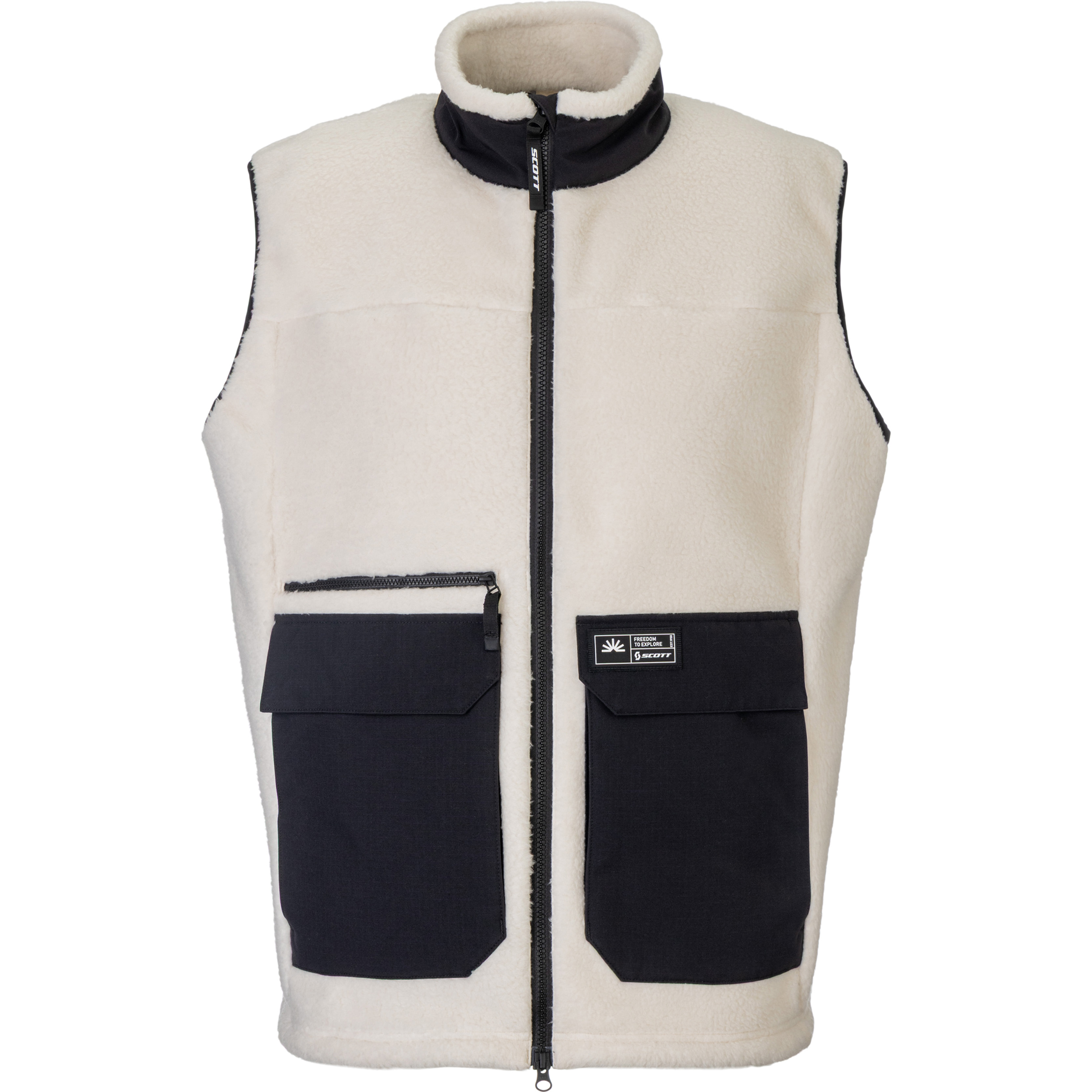 Scott Escape Heritage Pile Weste Herren Fleecewesten beige Größe S Lifestyle Hautfreundlich