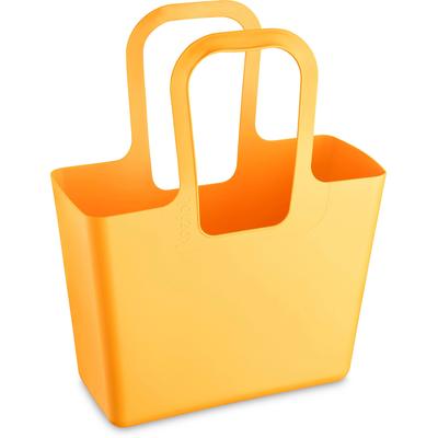 Shopper KOZIOL "XL", gelb (sunflower), B:44cm H:54cm T:21,5cm, Kunststoff, Taschen, Shopper, Kunststoff, 100% recycelbar, melaminfrei, 100% CO² neutral produziert