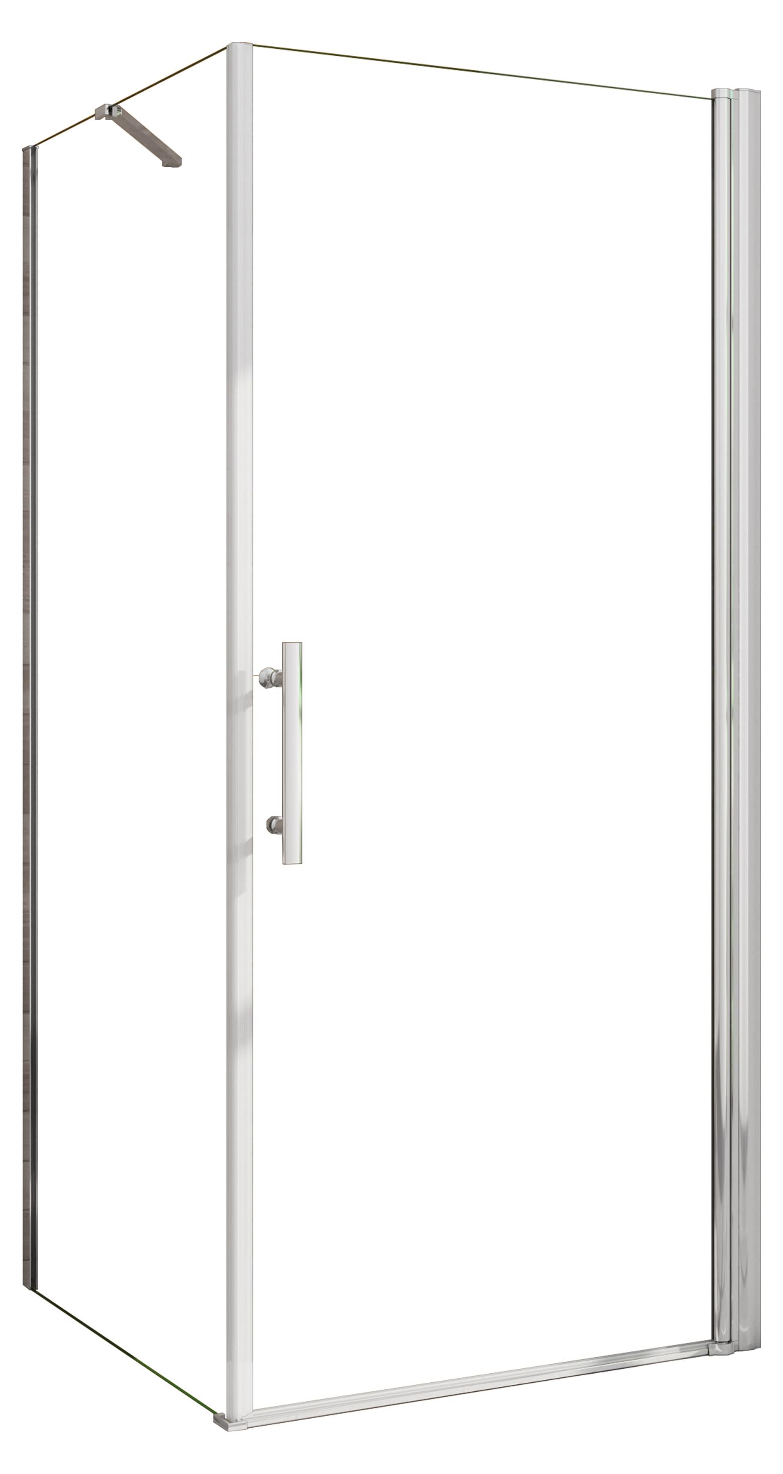 Duschspa 80x70cm Eckdusche Duschabtrennung Einzeltür H.195cm Duschkabine Schwingtür 6mm ESG Nanoglas