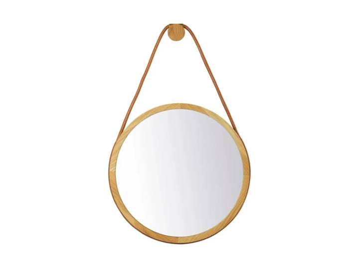 FDB Møbler I3 Mossø Wandspiegel Oak nature lacquered Ø40 cm