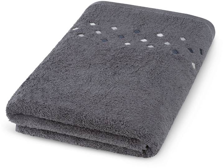 Duschtuch ROSS Stoneline , grau (graphit), B:70cm L:140cm, Frottier, Baumwolle, Handtücher, Duschtuch, aus feinster Baumwolle