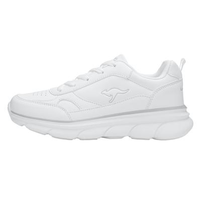 Sneaker KANGAROOS "K-CR ADINA", Herren, Gr. 40, atmungsaktiv, weiß (weiß, mono), Synthetik, Schuhe Sneaker, Gute Dämpfung