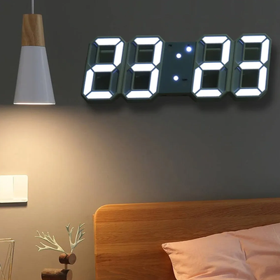 HomeDecorAndMore LLC 3D Led Digital Clock Limited Edition Black Red