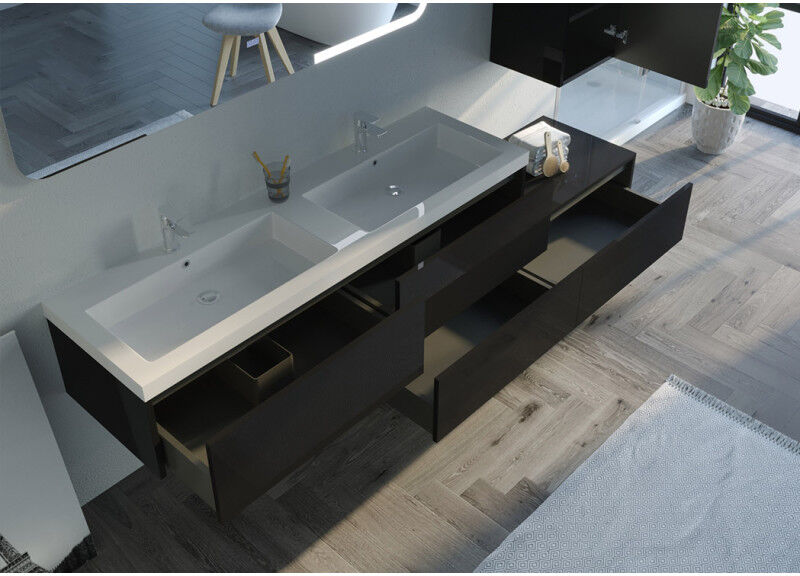 Distribain Meubles salle de bain BELLISSIMO N Noir