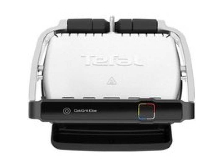 Grille de contact - Tefal - OptiGrill Elite GC750D - 2000W - Inox Noir Brossé - Accessoires inclus