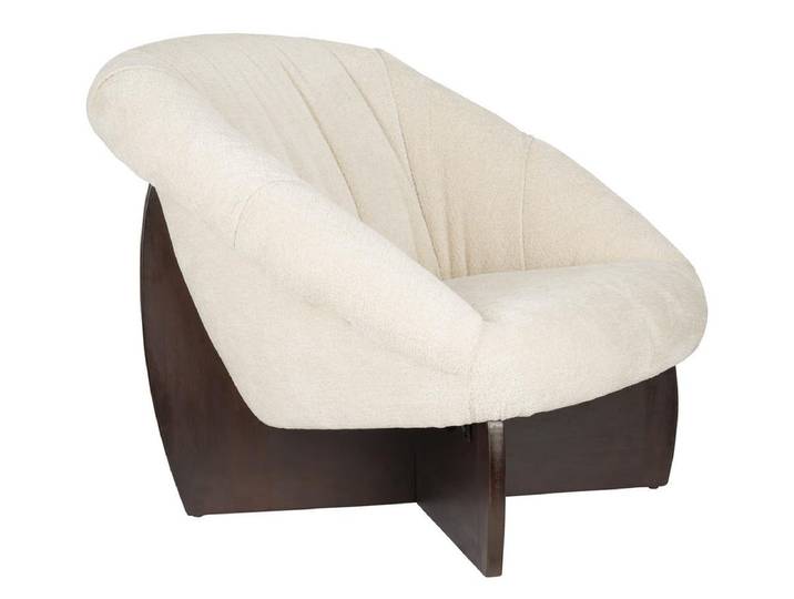 Loungesessel Falendo – aus Bouclé in Beige - Beige - Luxusbetten24