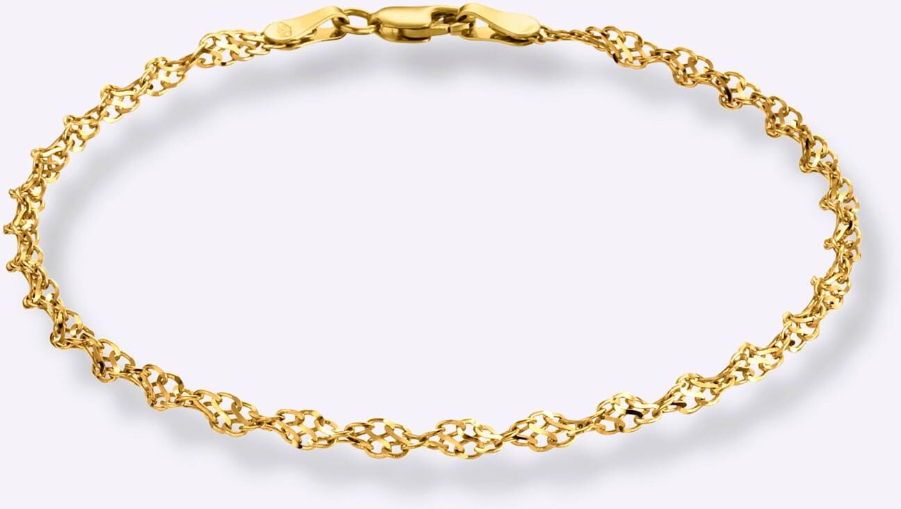 Armband LADY, gold (gelbgold 375, gelbgold 375), Armbänder, Damen, Metall, Armband