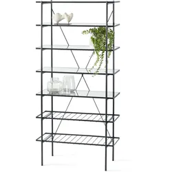 Tchibo - Regal - 90x39,5x185cm - schwarz -