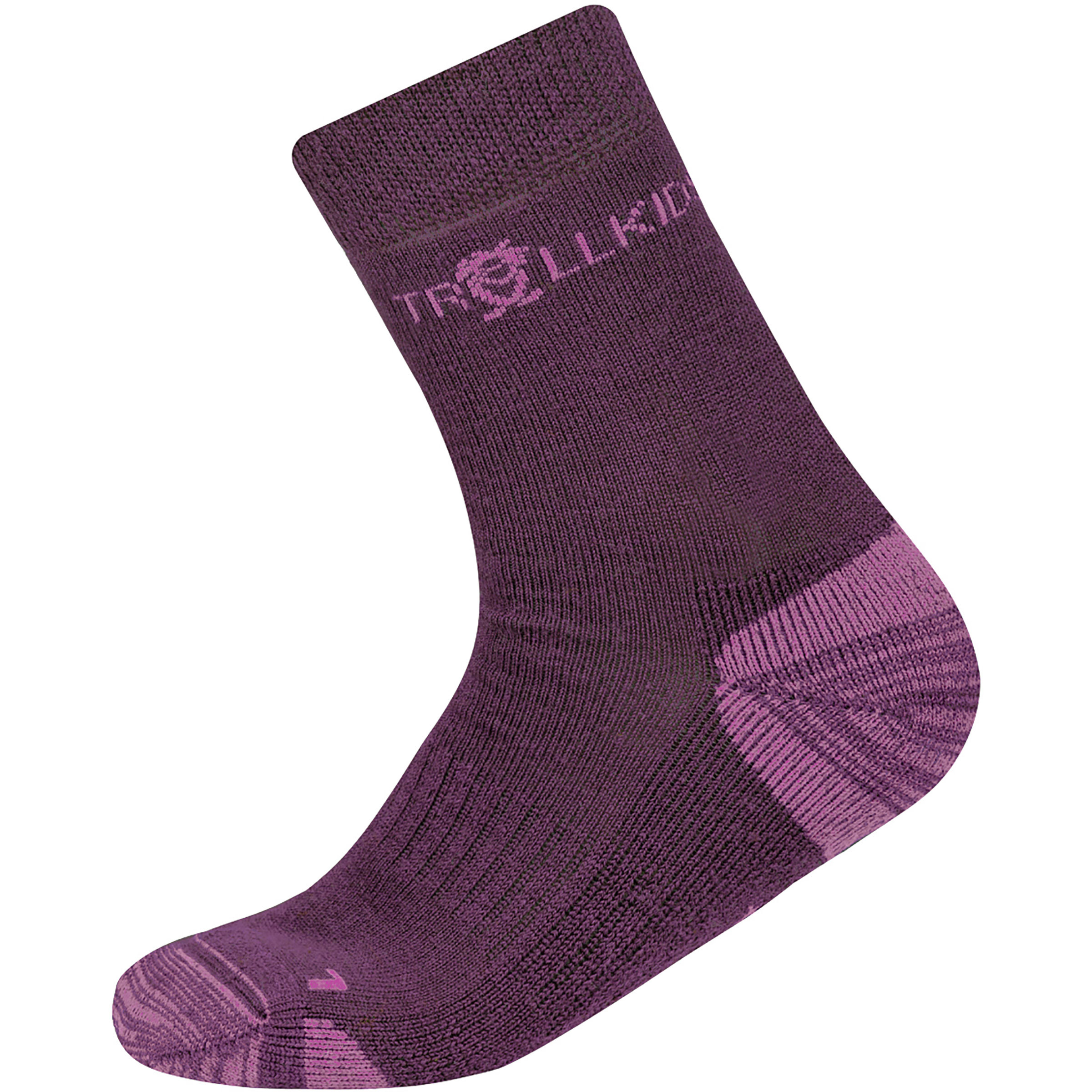 Trollkids Preikestolen Hiking Kinder Wandersocken lila Größe 27 Camping Hautfreundlich Merinowolle