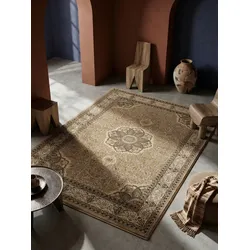 Kurzflorteppich GEISLER, orientalisch, Beige, 120 x 170 cm